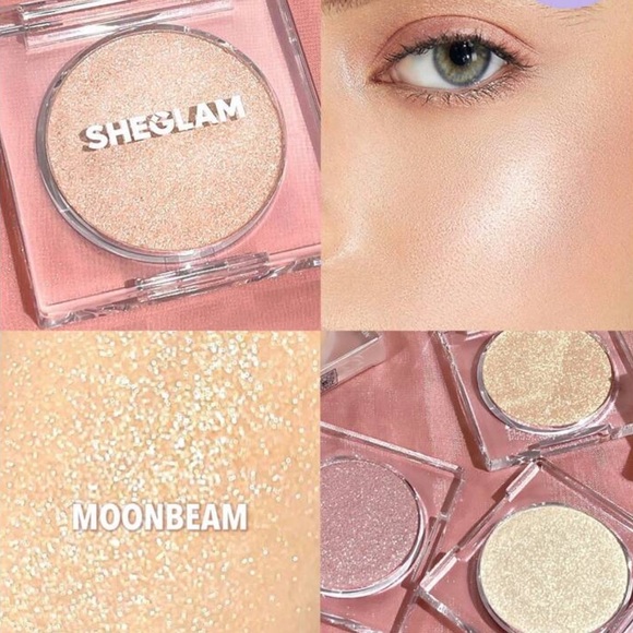 SHEGLAM Cosmic Crystal Mousse Highlighter - Moonbeam Powder Highlighter Shimmer - Picture 1 of 5